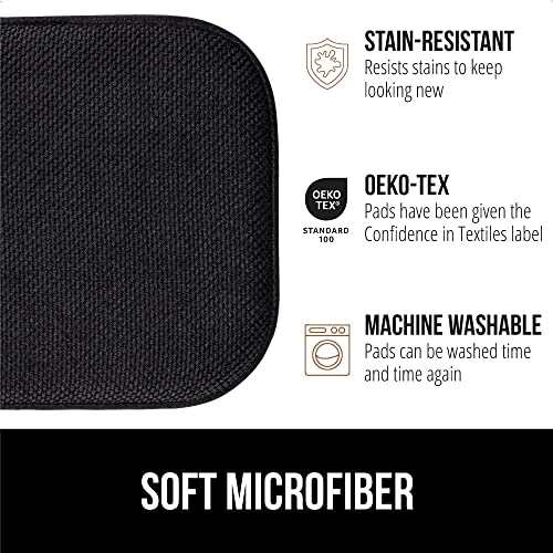Beige Set of 2 Memory Foam Chair Cushions 16x16 A2837
