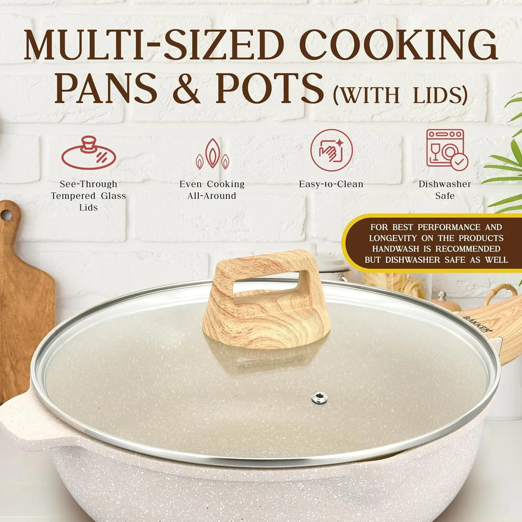 20-Piece Granite Non-Stick Kitchen Cookware Set Z865770