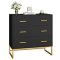 White 3 Drawer Wood Dresser J69125