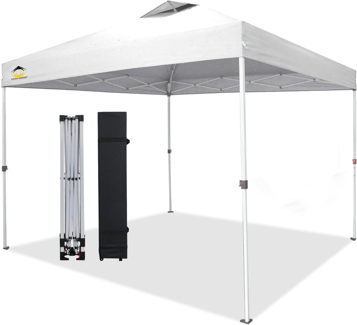 10x10 Pop up Canopy Tent with Wheeled Carry Bag D408