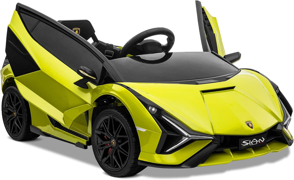 Green 12V Electric Ride On Toy Car with Remote Control W12382