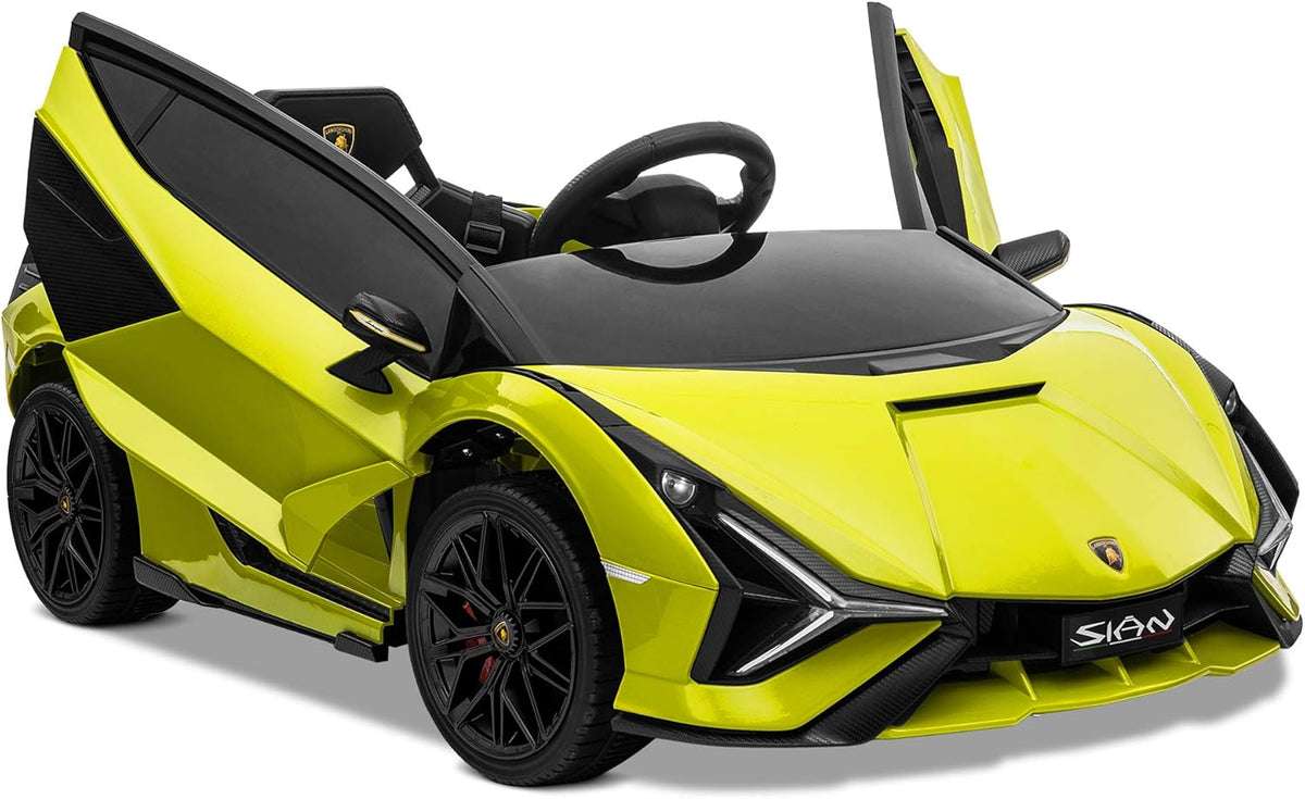 Green 12V Electric Ride On Toy Car with Remote Control W12382