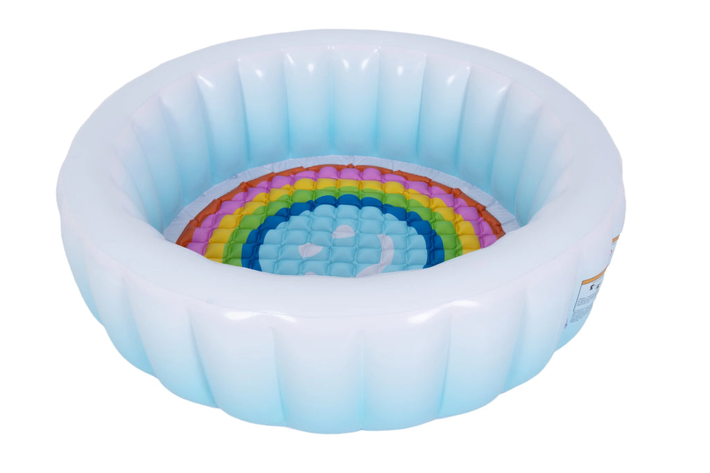 Blue Round Inflatable Swimming Pool U69174