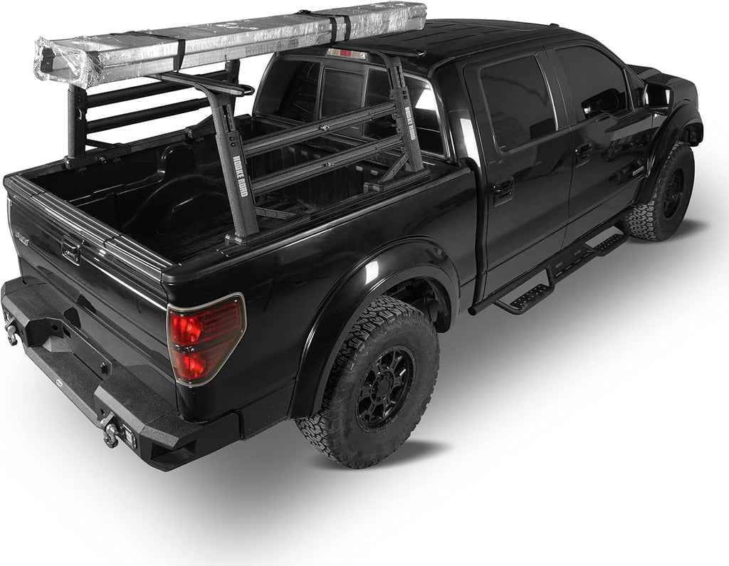 Overland Truck Bed Cargo Rack Extendable Aluminum Truck Ladder Rack Adjustable Height Heavy Duty M774398