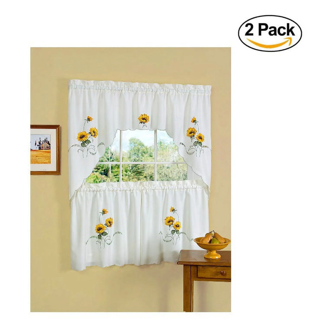 Ivory/Cream Tier and Swag Set, Set of 2 B519450