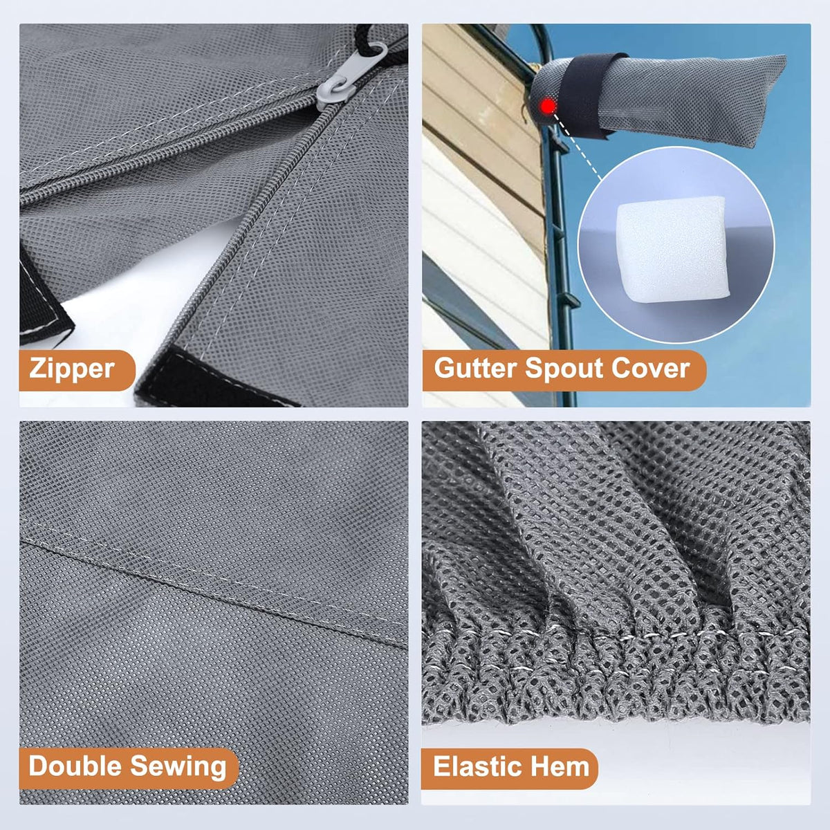 5 Layers Top 5th Wheel RV Cover Heavy Duty Camper Cover Y7728