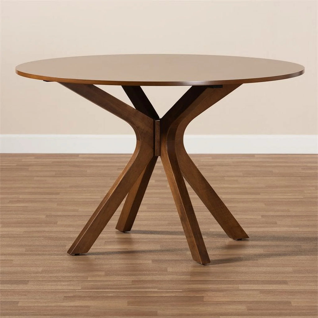 Walnut Round Wood Dining Table Y698293