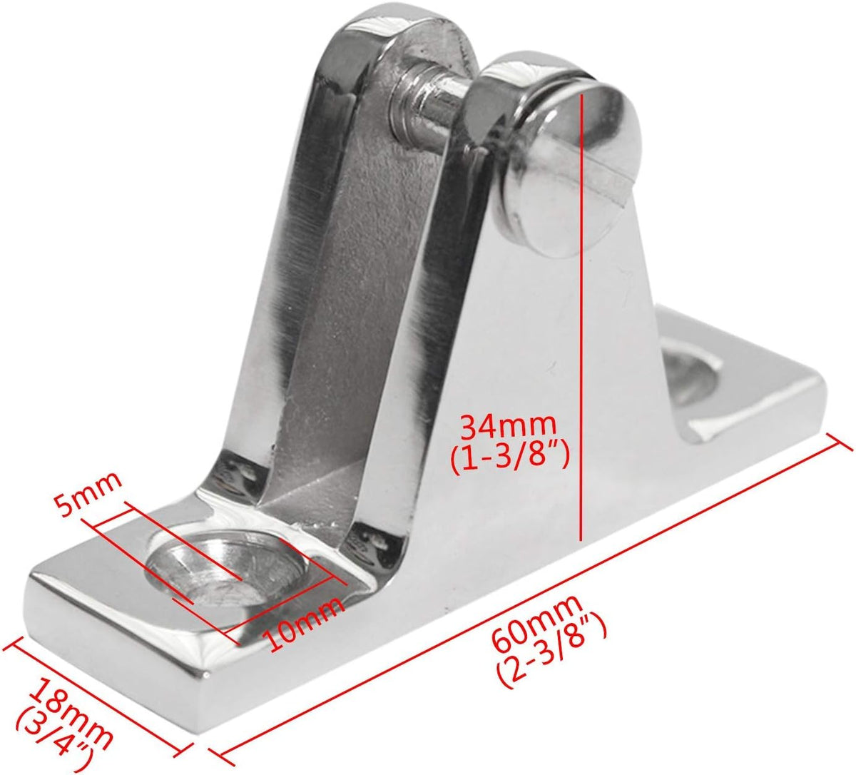 12Set Stainless Steel Boat Deck Hinge Fittings Hardware Q55019
