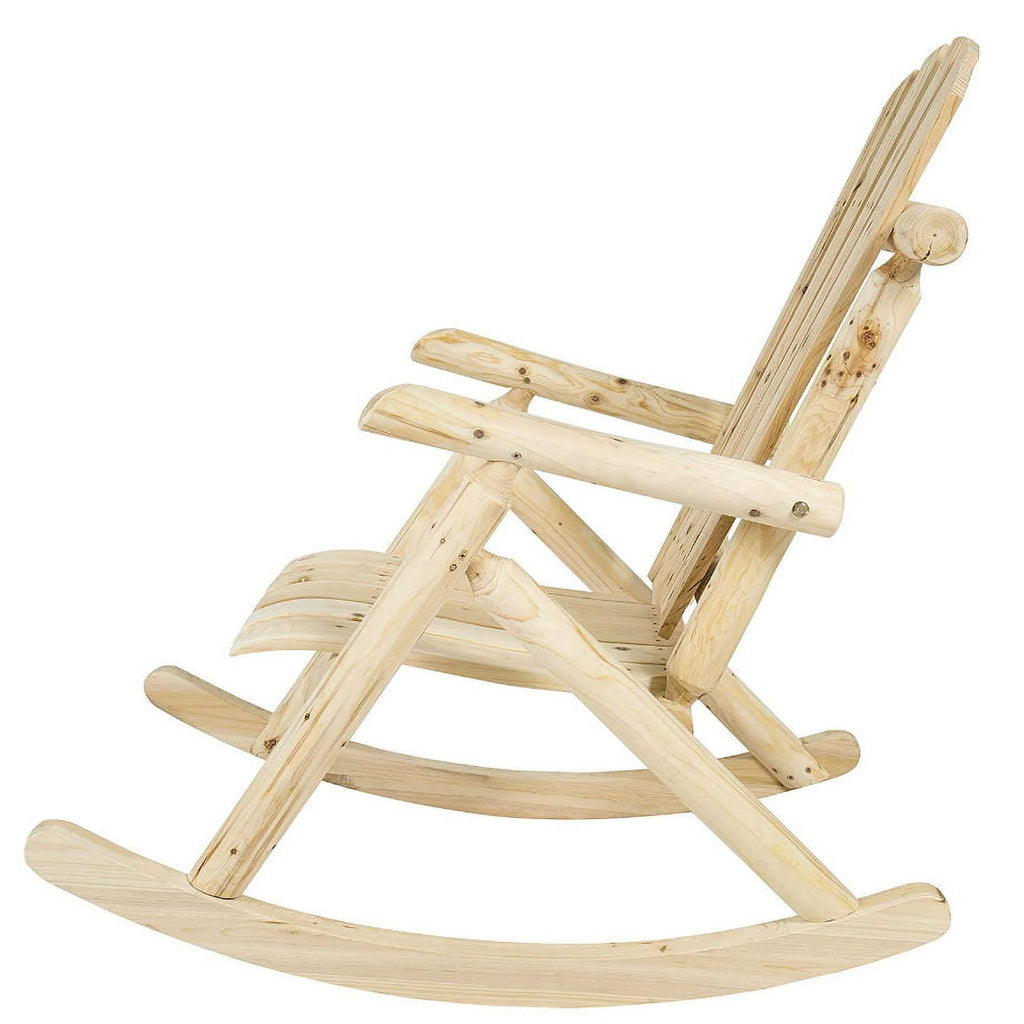 Wooden Log Rocking Chair V224469