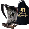 Viking Drinking Horn Tankard with Leather Strap 600ML F257065