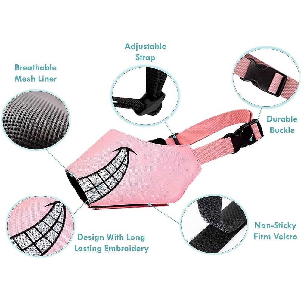 Dog Muzzle with Soft Breathable Air Mesh Nylon S616