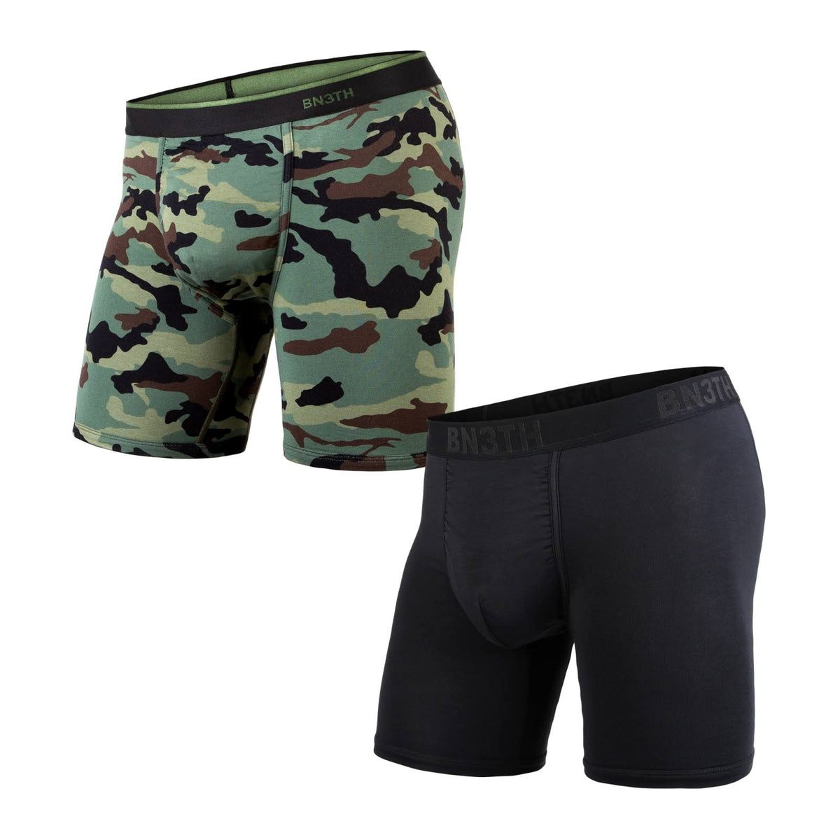 Black Camo 2 Pack Boxer Brief S821