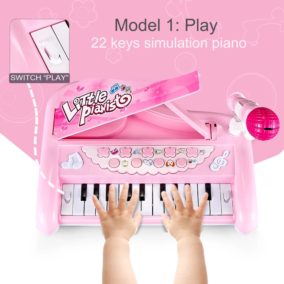 Toddler Piano Toys with Microphone Q17883