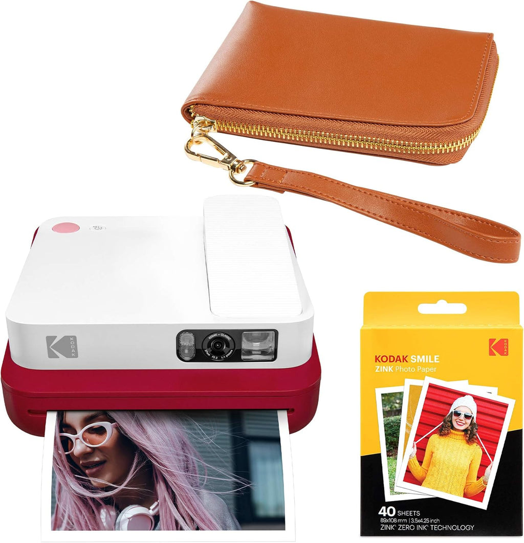 Black Digital Instant Camera with Bluetooth W2385