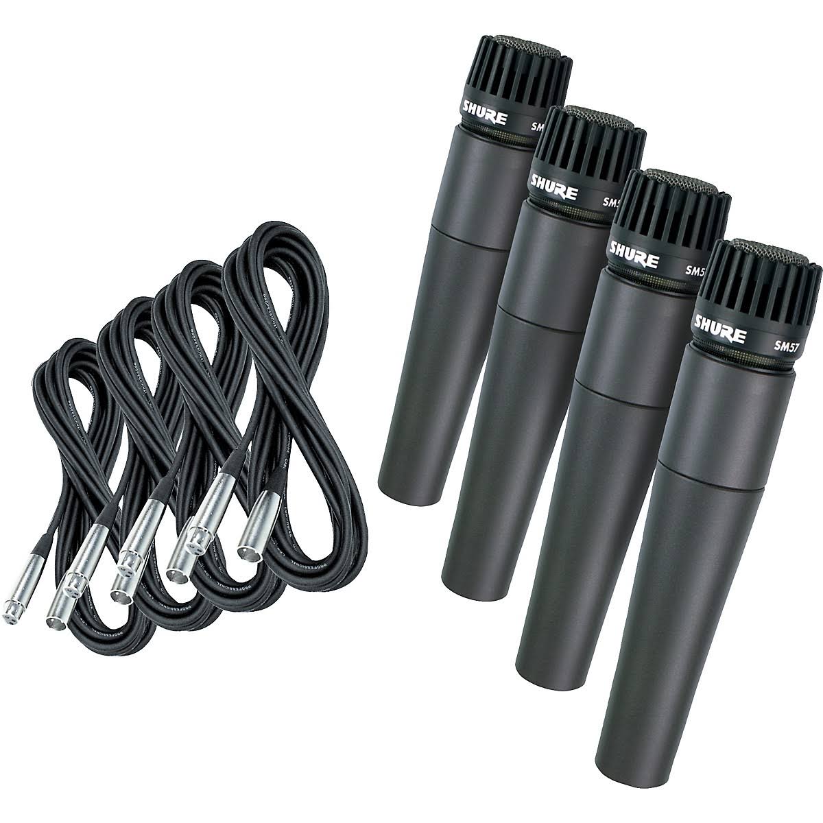 SM57 Mic Four Pack with Cables M157