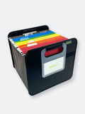 Foldable Hanging File Box Black Q551