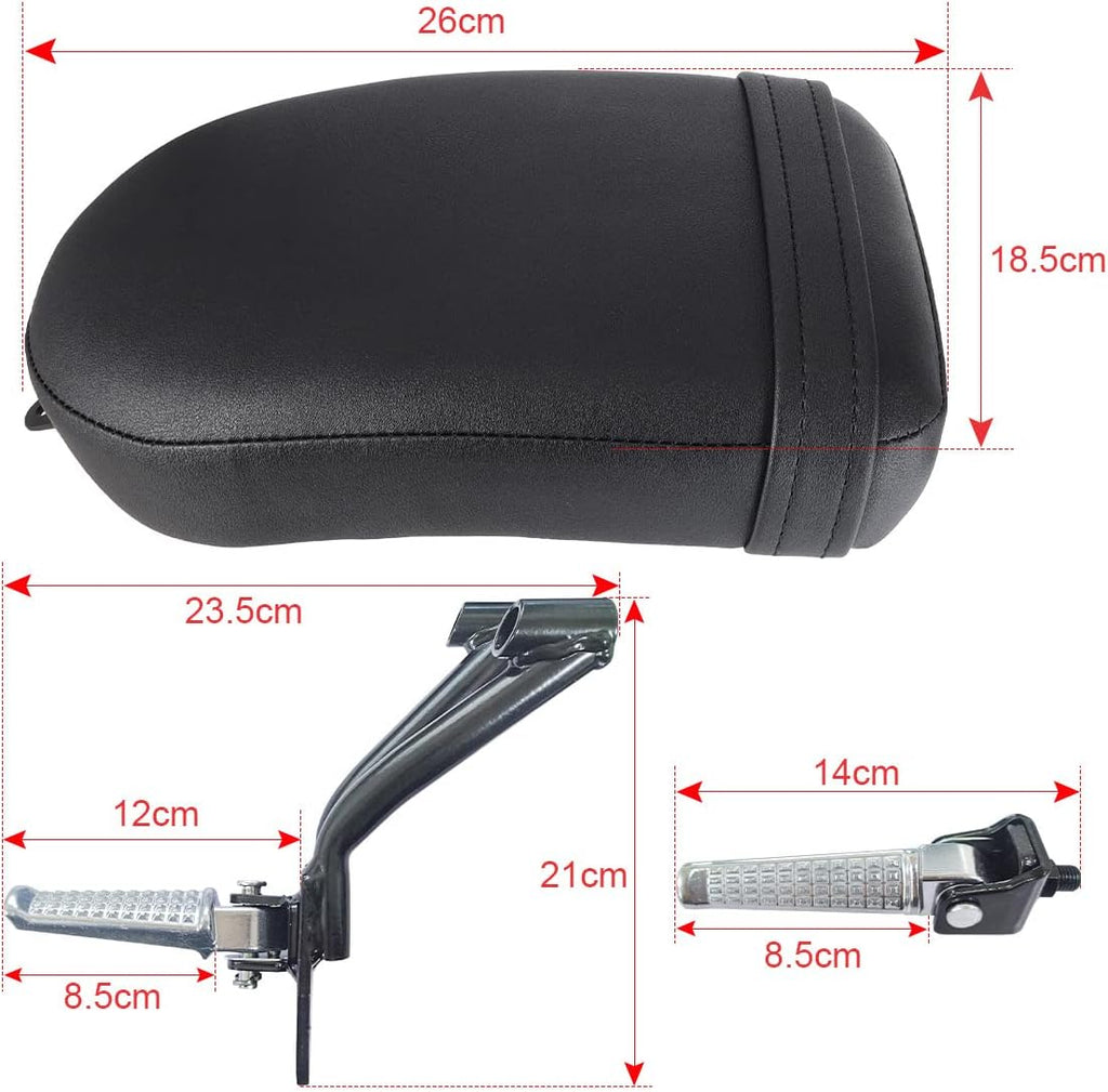 Rear Passenger Seat and Foot Pegs Kit for Honda CMX 300 CMX 500 N72358