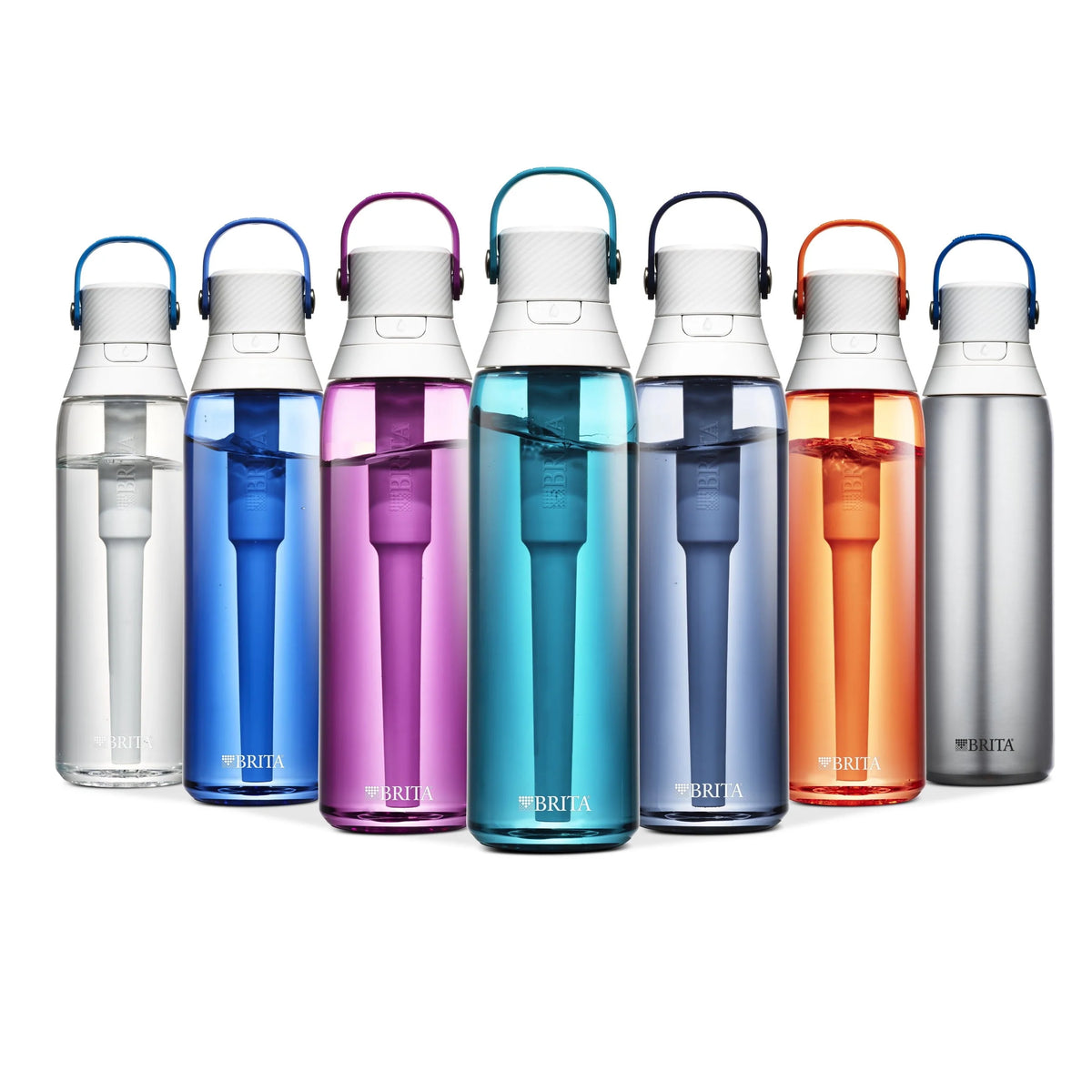 26oz Leak Proof Filtered Water Bottle with Straw G690