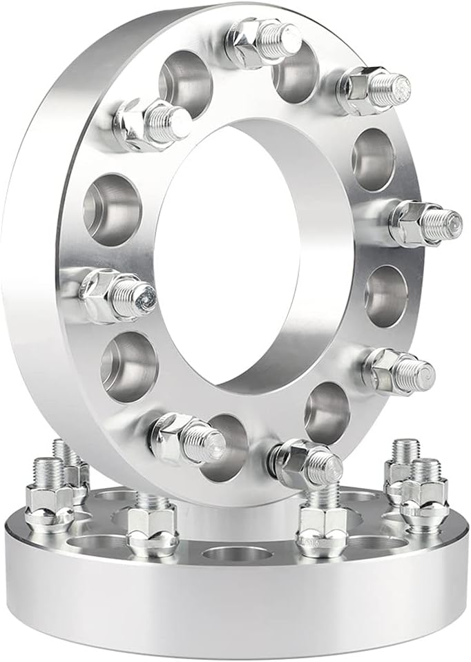 2pcs 8x6.5 to 8x180 Wheel Adapters, 1.5 Inch, Chrome H21011