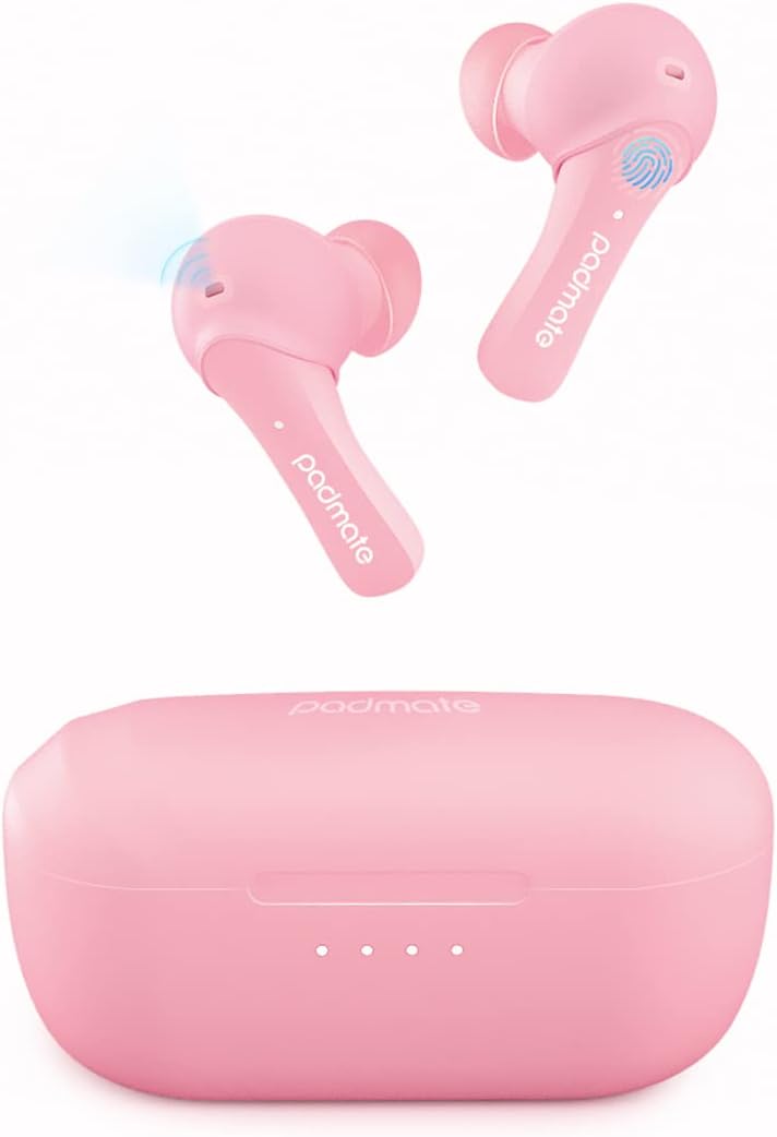 Pink Wireless Earbuds with Charging Case, Pack of 2 N59067