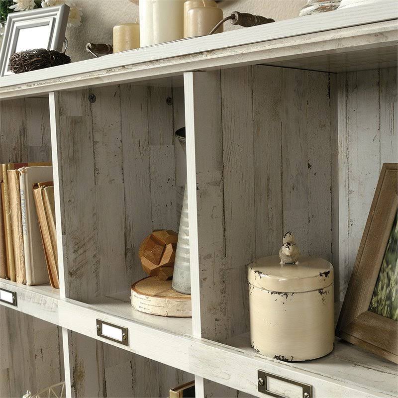 White 10-Cubby Engineered Wood Bookcase B141215