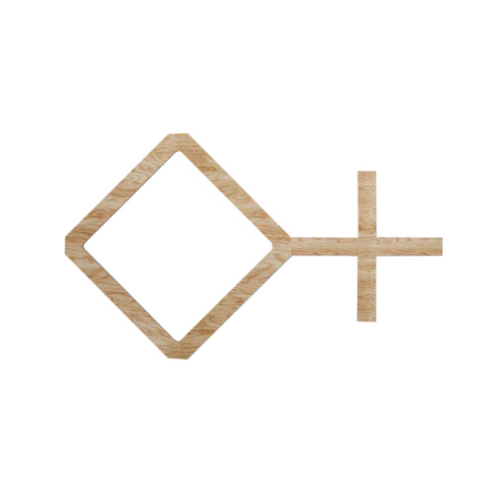 Red Oak Decorative Fretwork Wood Wall Panels (10-Pack) G55662