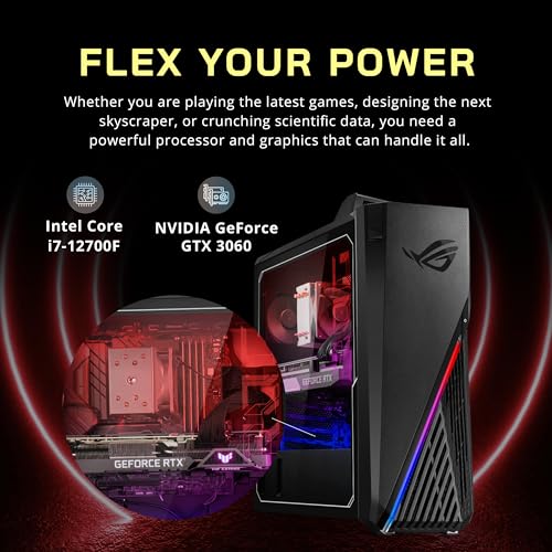 Intel Core i7-12700F 32GB DDR4 RAM 1TB PCIe SSD + 1TB HDD NVIDIA GeForce RTX 3060 12G Black Desktop L5430