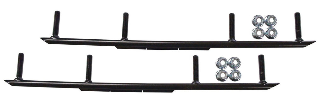Blue Snowmobile Skis with 6" Round Bars Complete Kit O661911