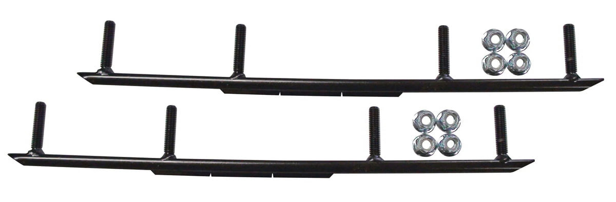 Blue Snowmobile Skis with 6" Round Bars Complete Kit O661911