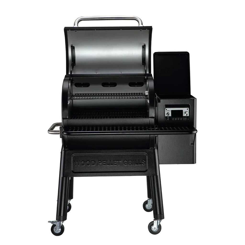 Pellet Grill & Smoker with Foldable Front Shelf, Ash Cleanout System, Rain Cover, 1056 sq.in Cooking Area W185