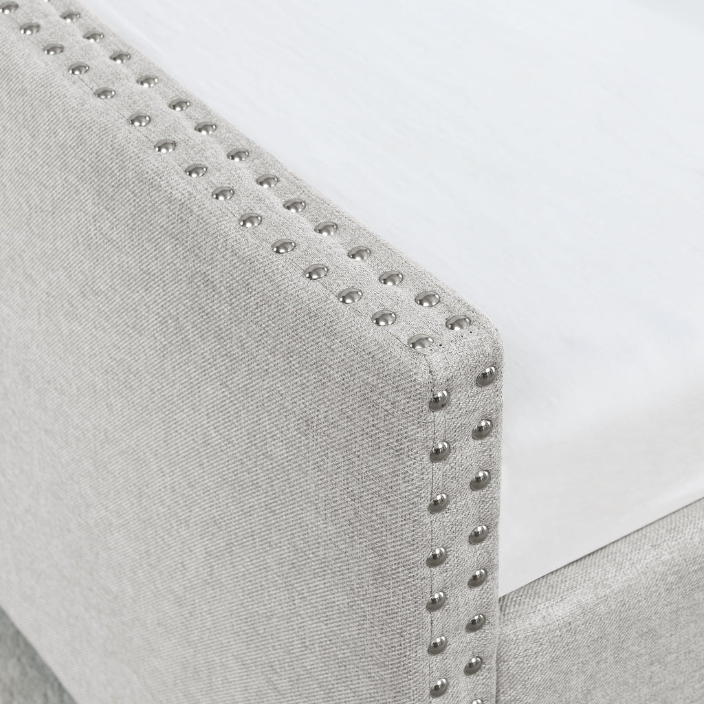 Upholstered Queen Size Daybed with Drawers Q3081