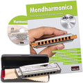 Beginners Set with Case, Care Cloth and Instruction Book, C Major Harmonica E162