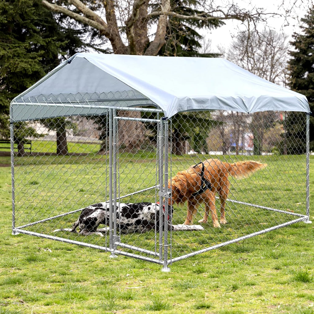 Heavy Duty Outdoor Dog Kennel with Waterproof Roof C301898