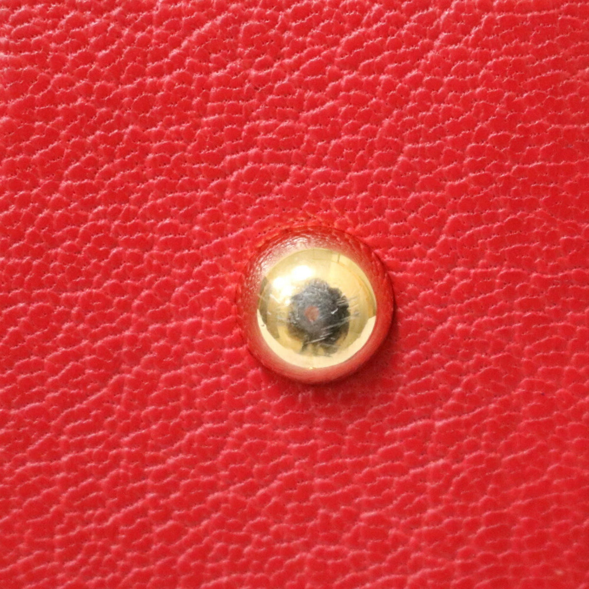 Pre-Owned Red Leather Handbag B123