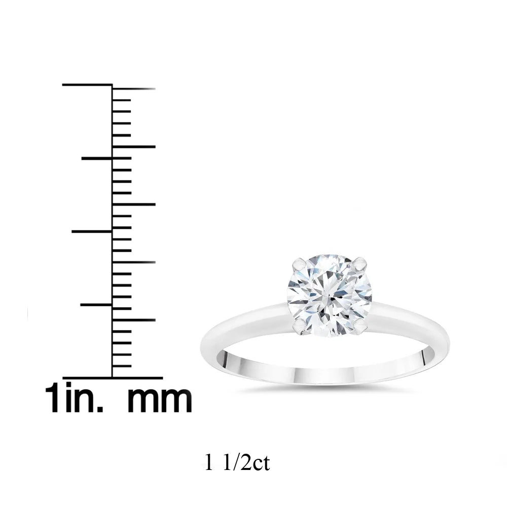 14k White Gold Solitaire Engagement Ring N314847