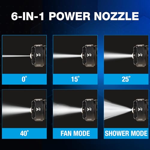 Portable Cordless Pressure Washer with 6-in-1 Nozzle Z867687