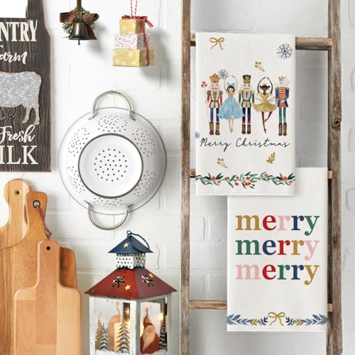 Christmas Kitchen Dish Towels Set of 6 X31562