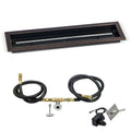 Oil Rubbed Bronze Trough Pan Natural Gas Fire Pit Kit T54171