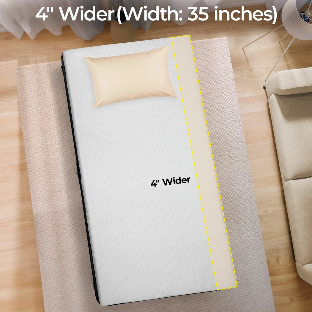 Folding Bed with Memory Foam Mattress Y762