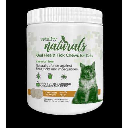 Oral Flea & Tick Chews for Cats 120 ct P58602