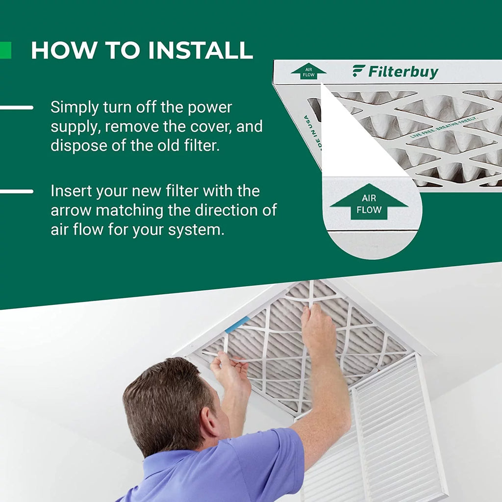 16x25x5 MERV 13 Pleated HVAC Air Filters (3-Pack) F742