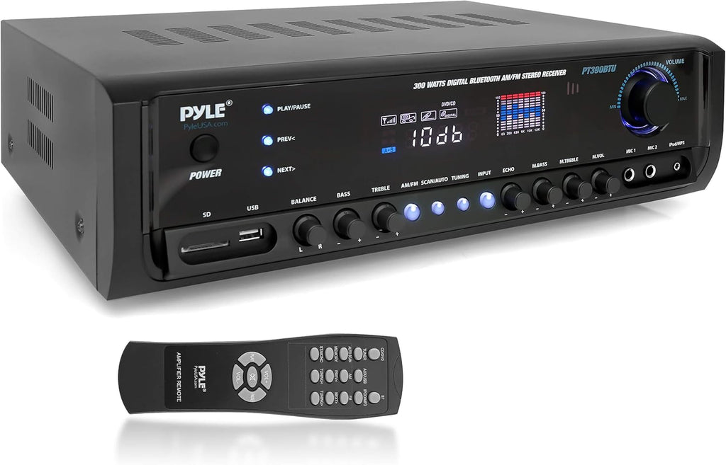 300W 4 Channel Bluetooth Power Amplifier System D51924