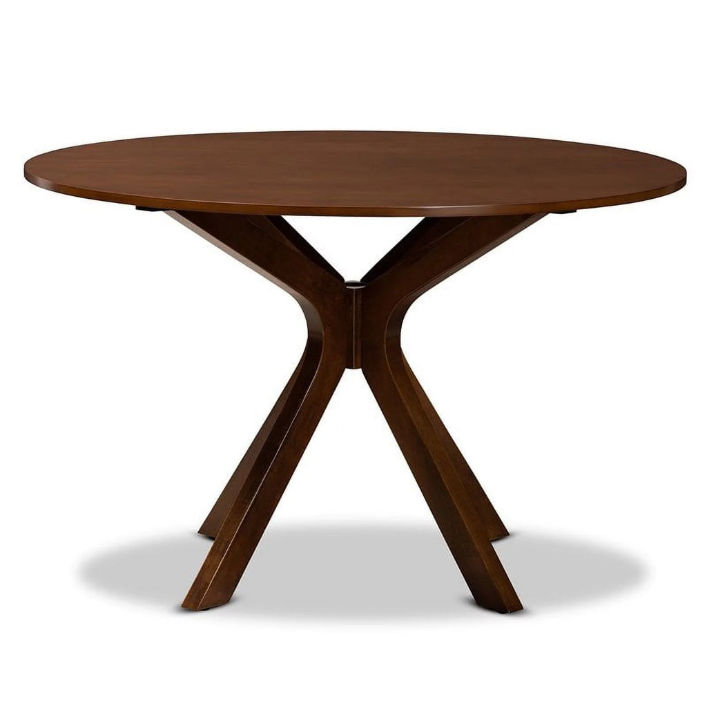 Walnut Round Wood Dining Table Y698293