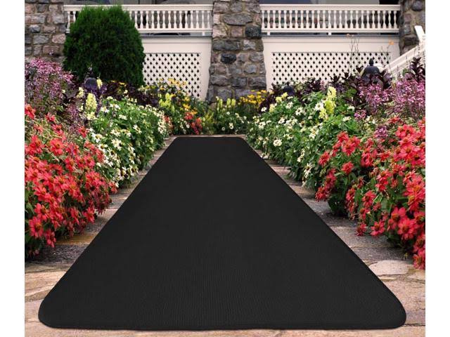 Black Outdoor Carpet Runner A977