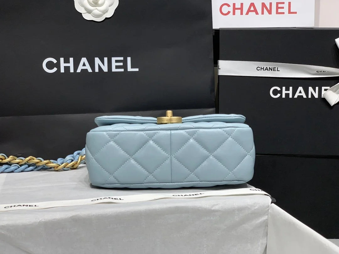 Small Flap Bag Blue Q185382