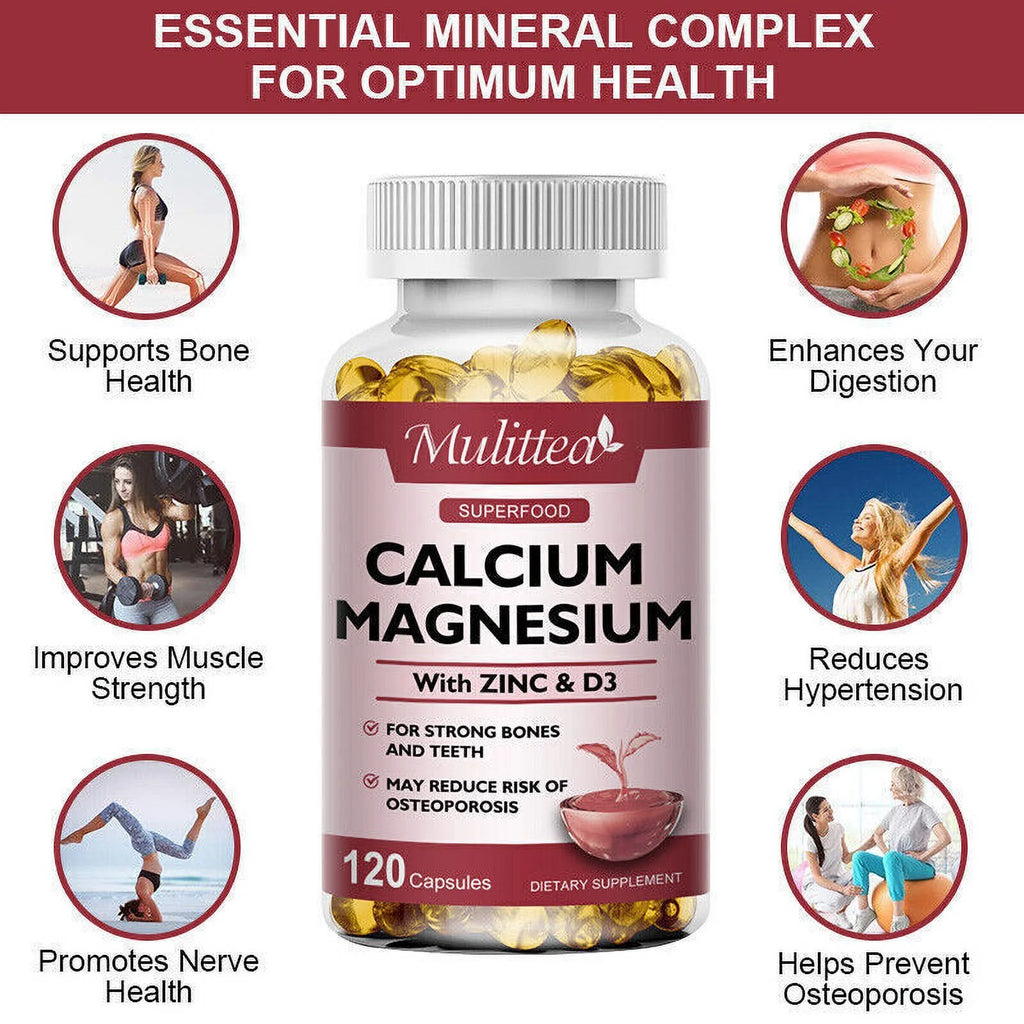 60 Vegetarian Tablets Zinc Calcium Magnesium Vitamin D Supplement V102