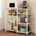 White Oak Bakers Rack with Basket T9125