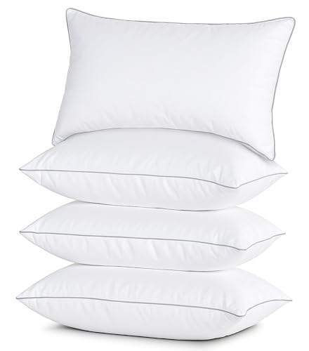 King Size Bed Pillows Set of 2 White M859