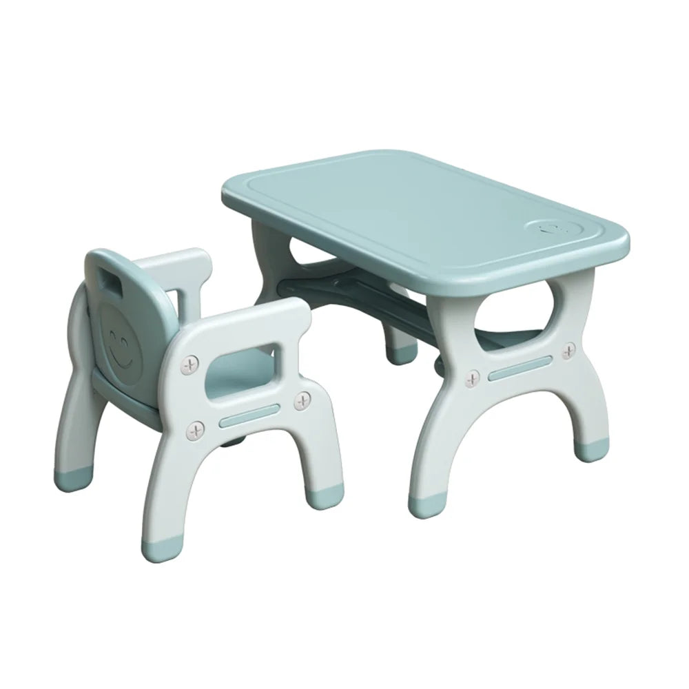 Kids Learning Desk and Chair Set Blue P582775