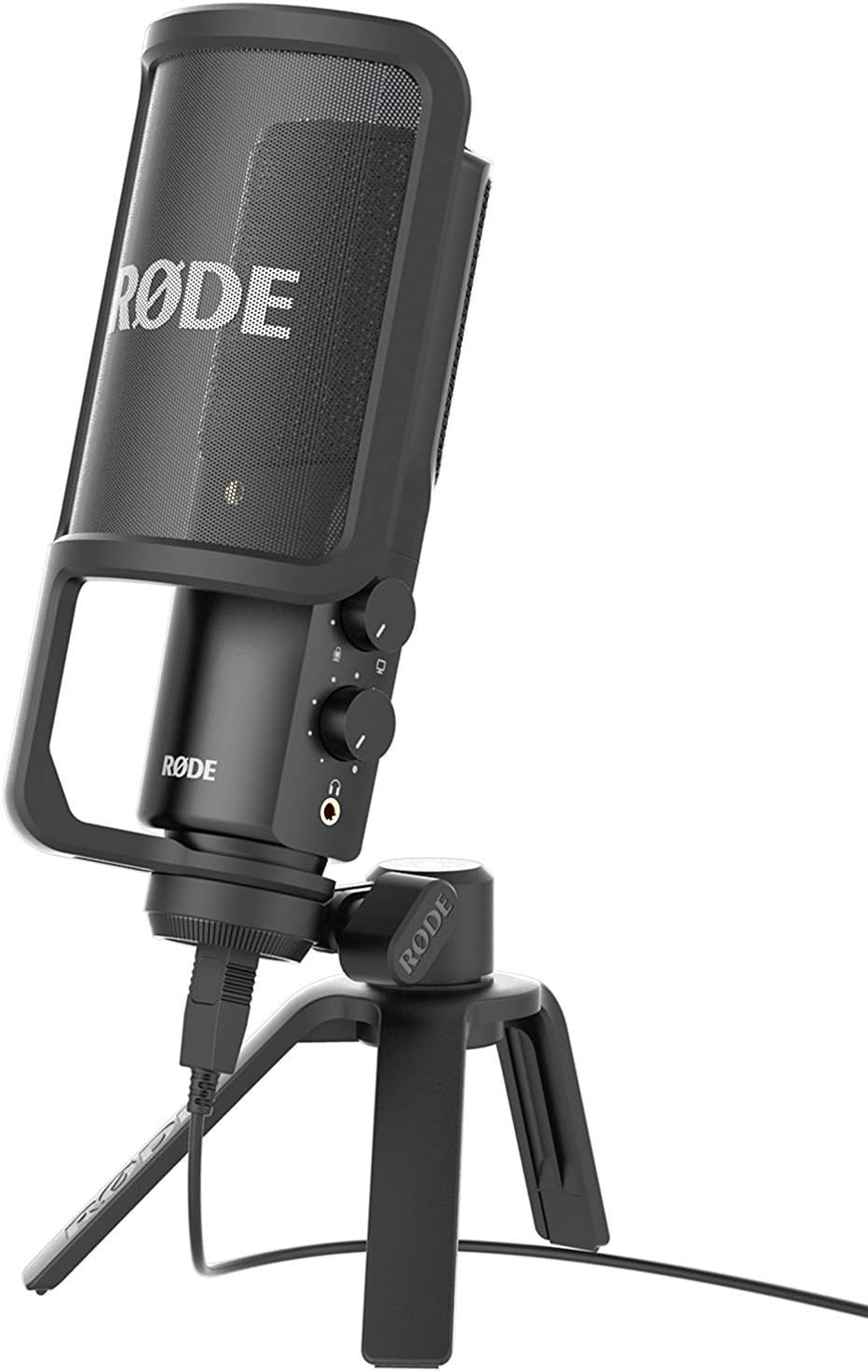 Black USB Cardioid Condenser Microphone B618859